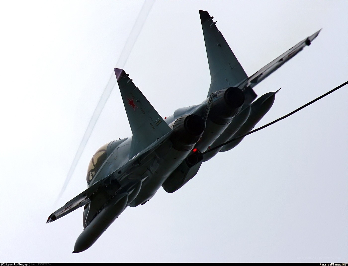 MiG-29 fighter jet in flight