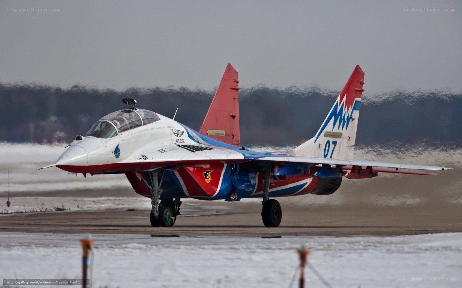 MiG-29 fighter jet on runway