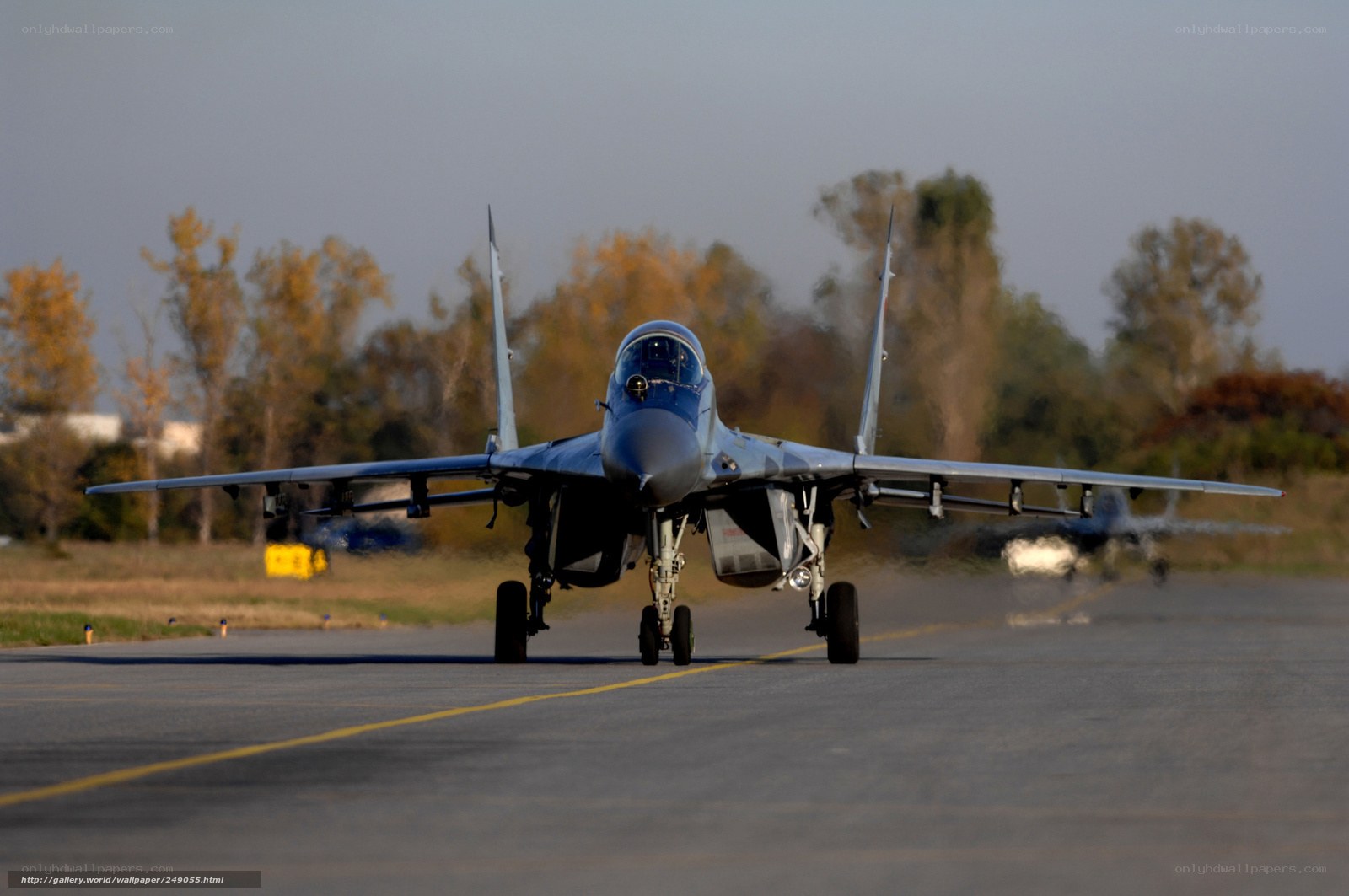 MiG-29 fighter jet on runway