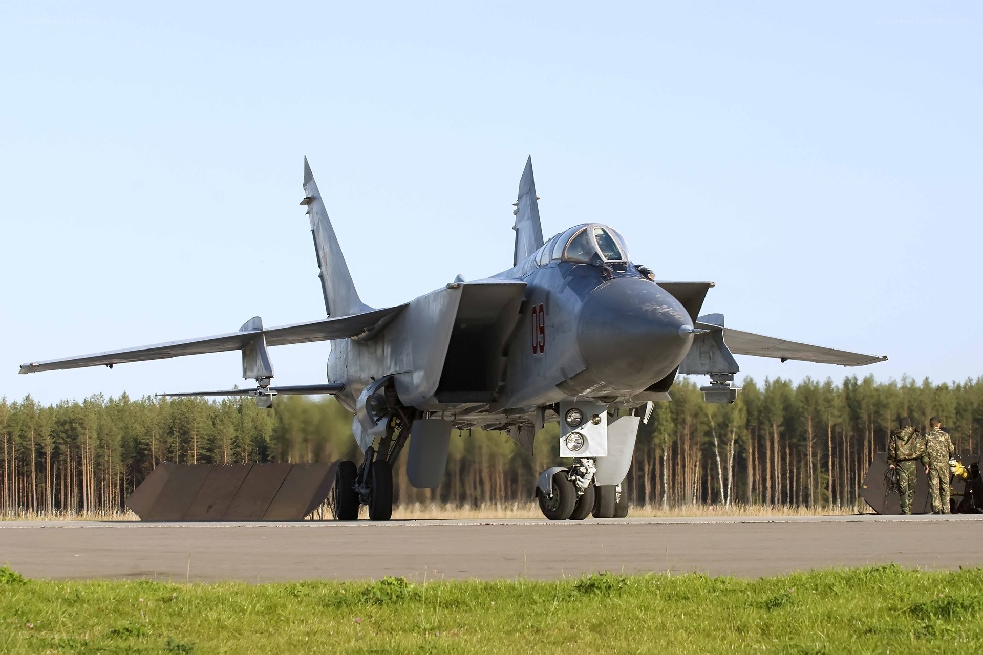 MiG-29 fighter jet on runway