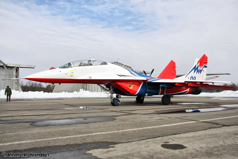 MiG-29 Fighter Jet — White, Cold, Winter, Photograph