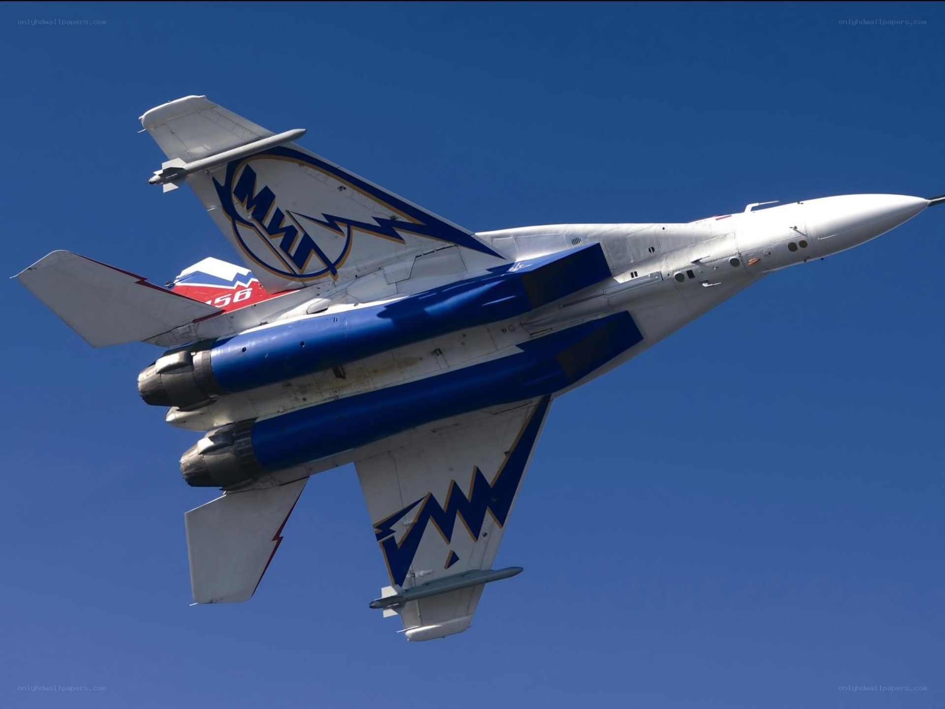 MiG-29 jet in flight