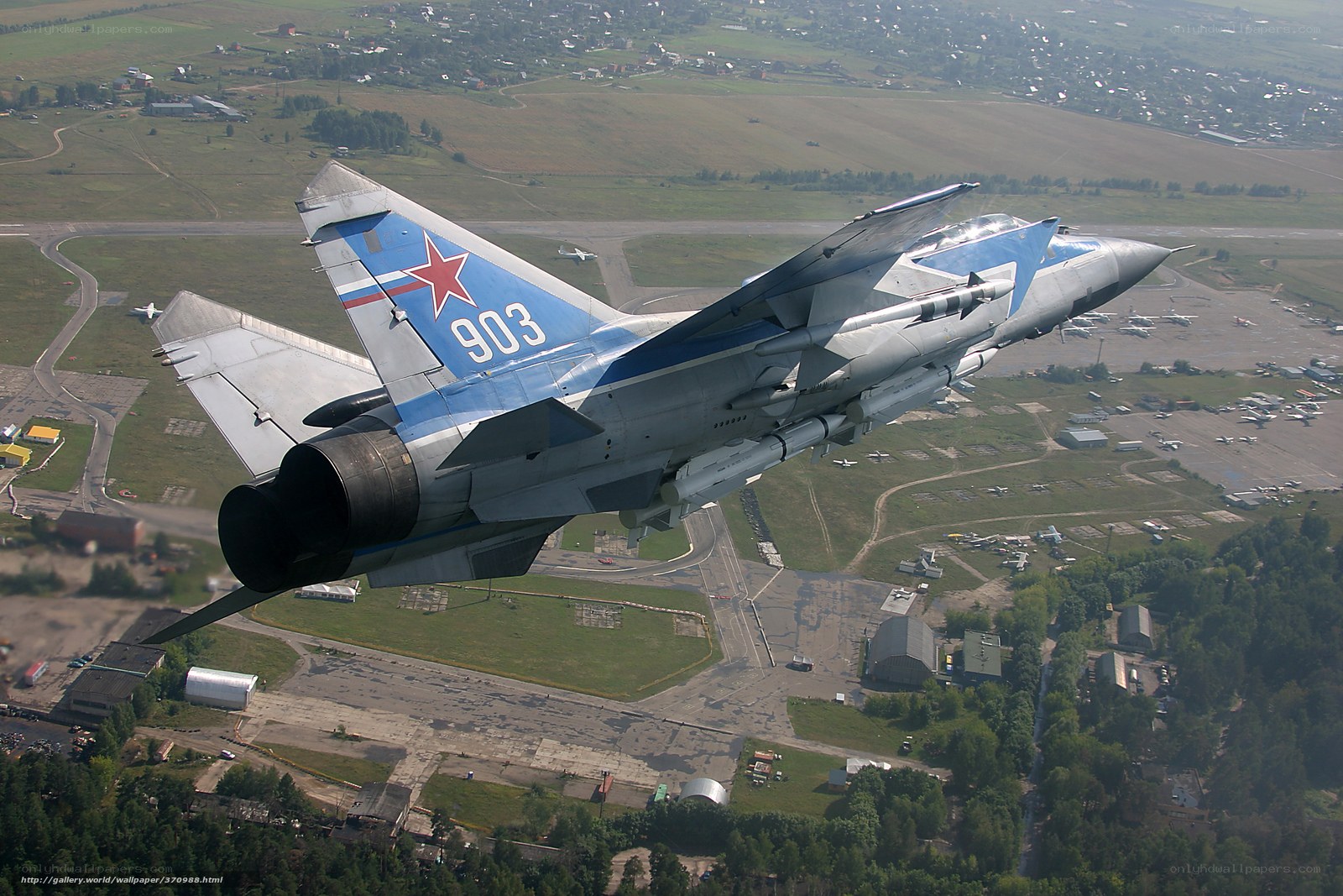 MiG-29 jet in flight
