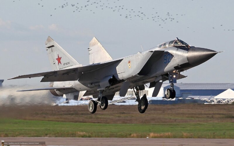 MiG-29 jet taking off