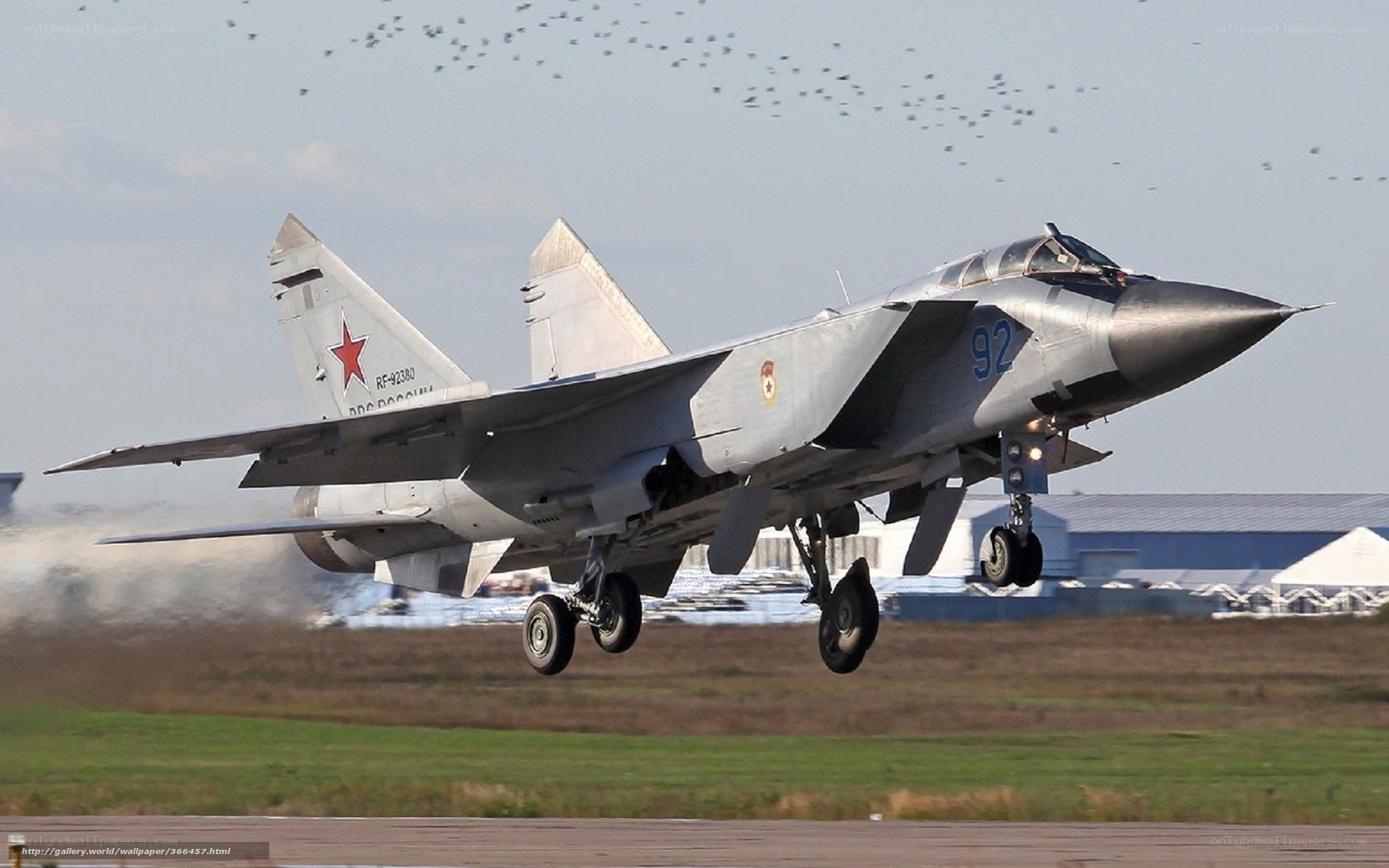 MiG-29 jet taking off