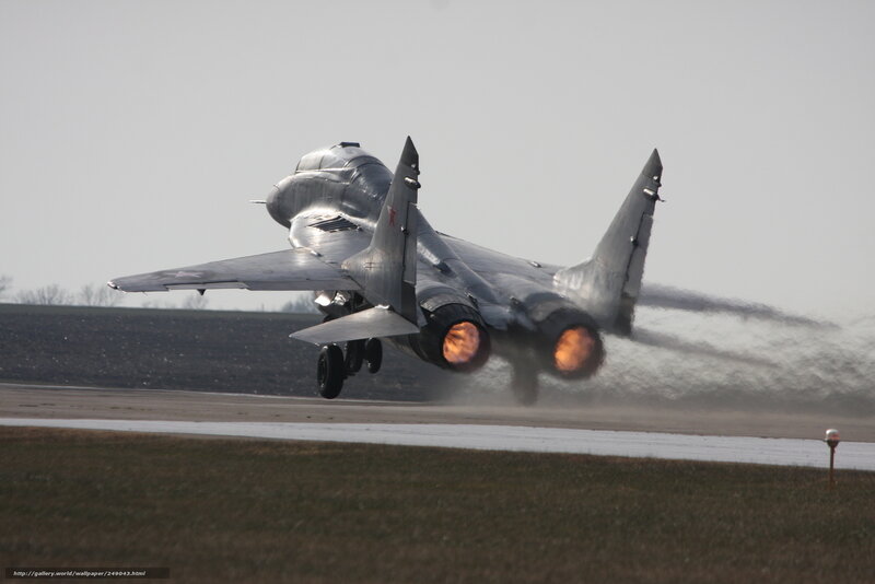 MiG-29 taking off
