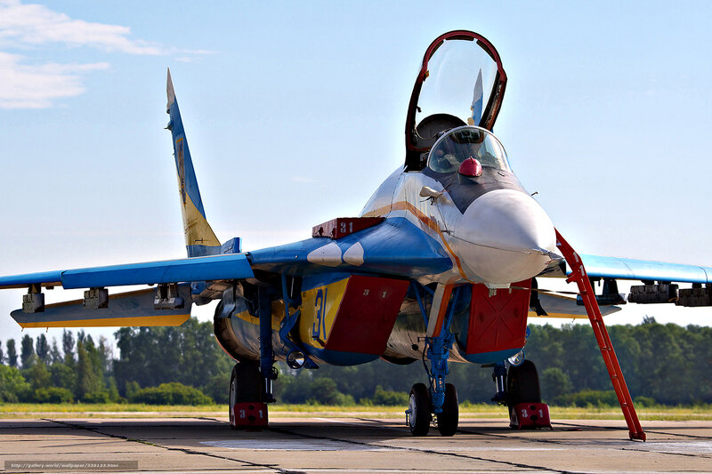 Mig-31 Fighter Jet — Blue