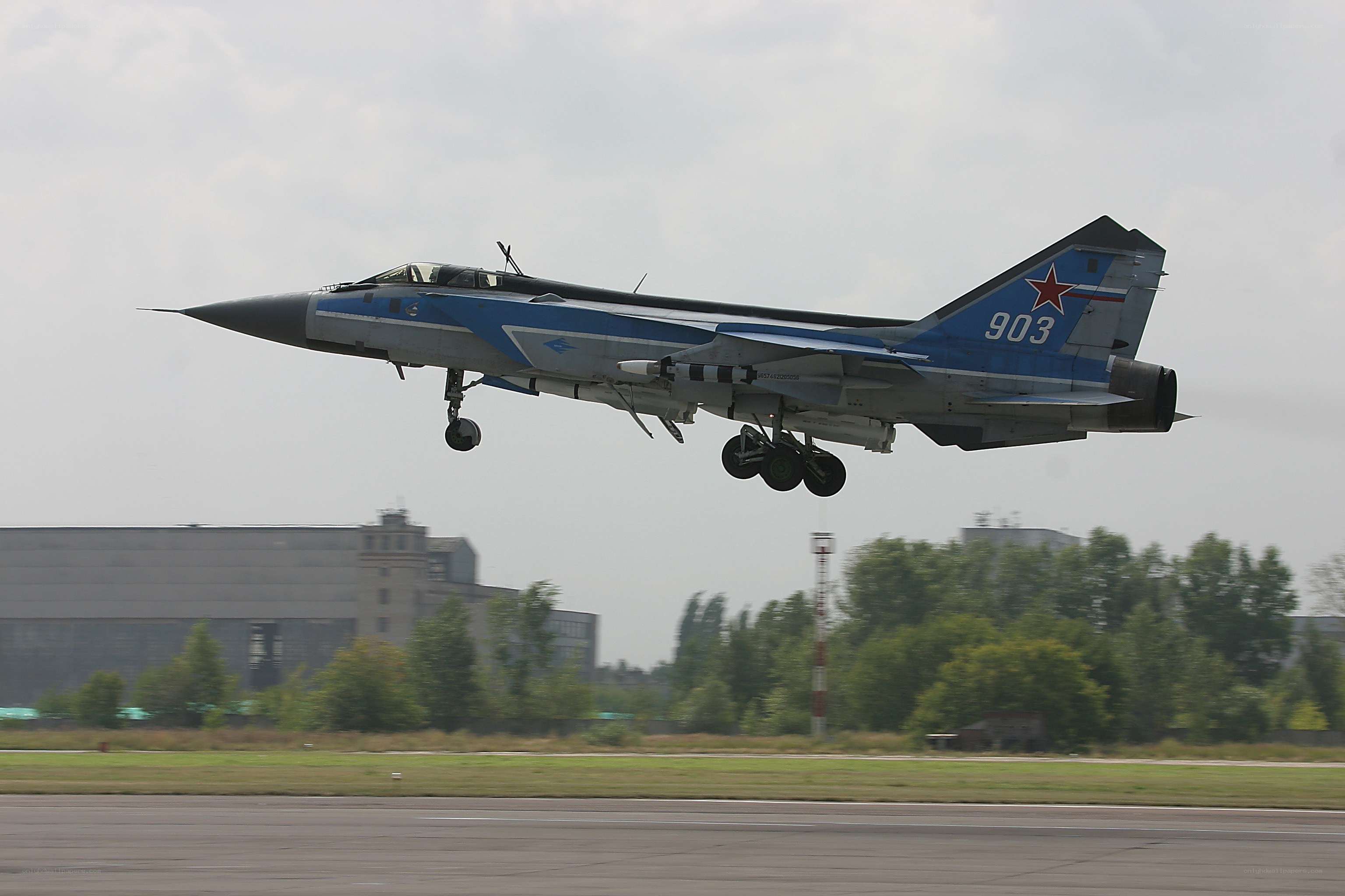 MiG-31 jet taking off