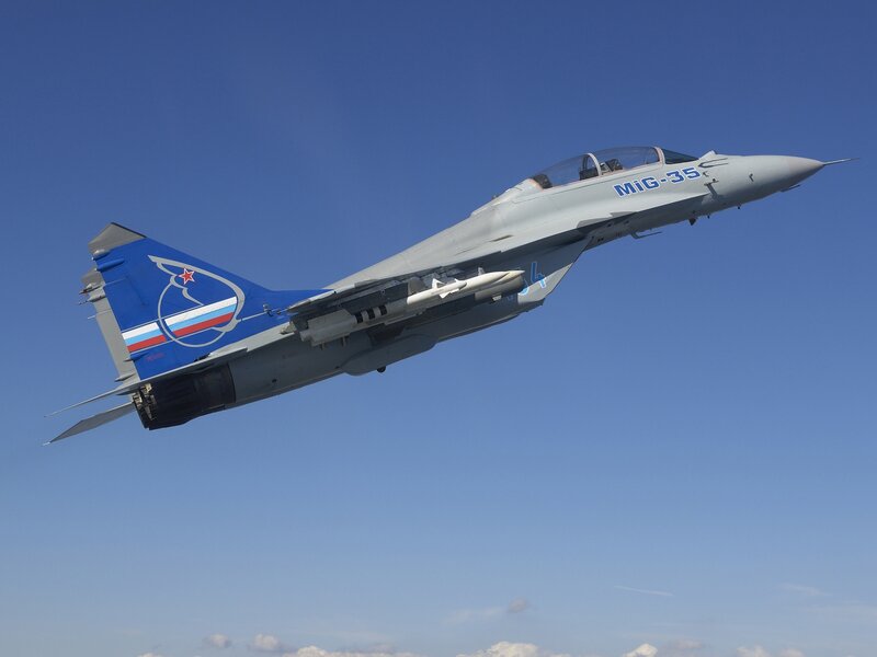 MiG-35 Fighter Jet — Blue