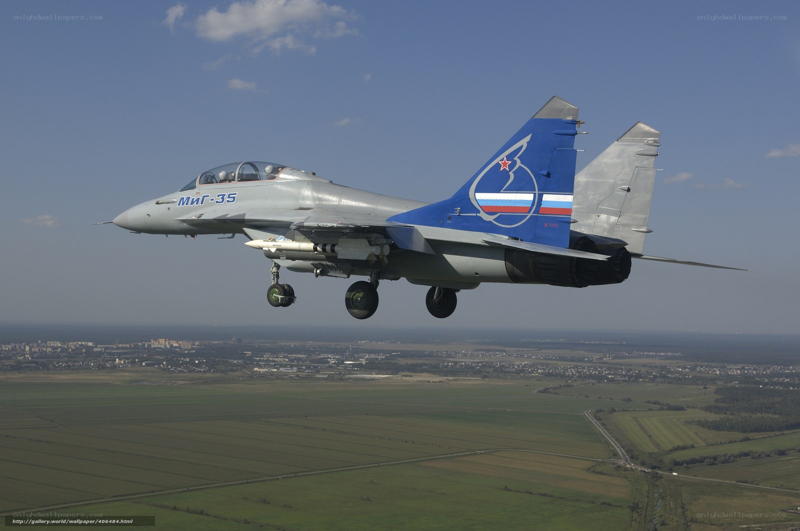 MiG-35 fighter jet in flight
