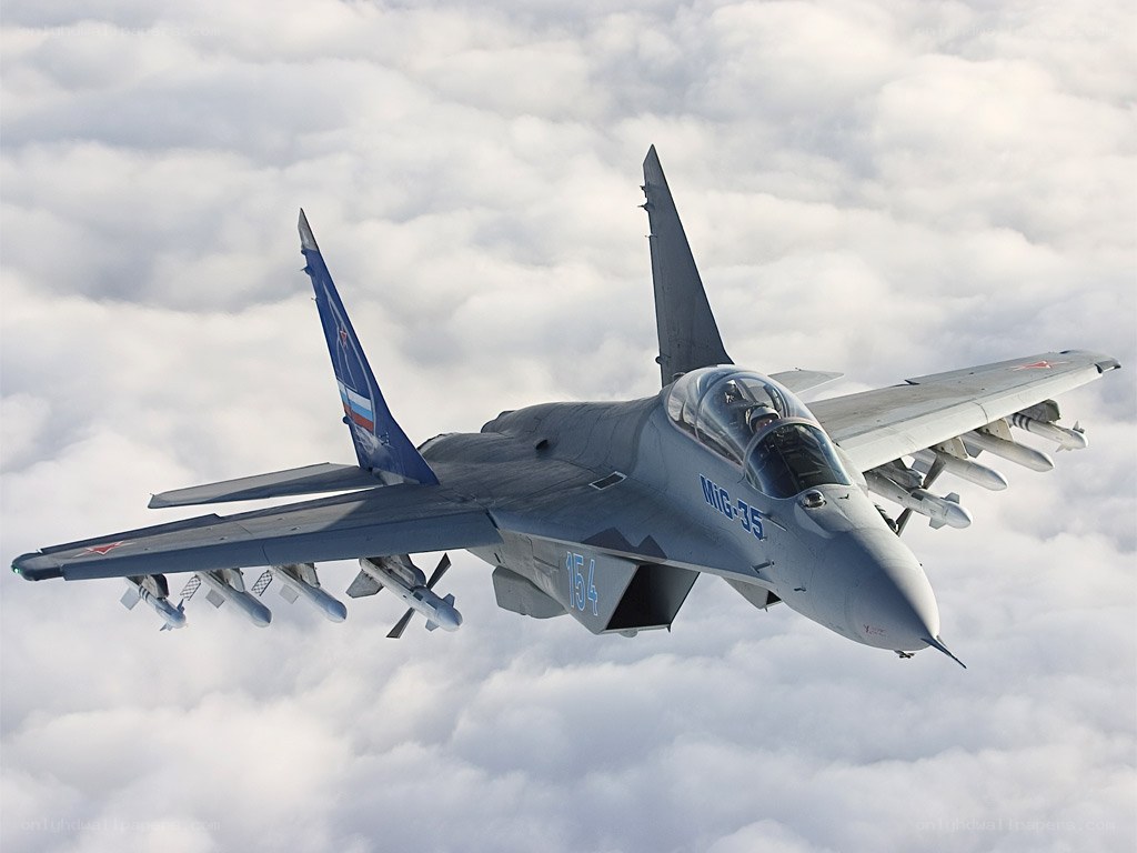 MiG-35 fighter jet in flight