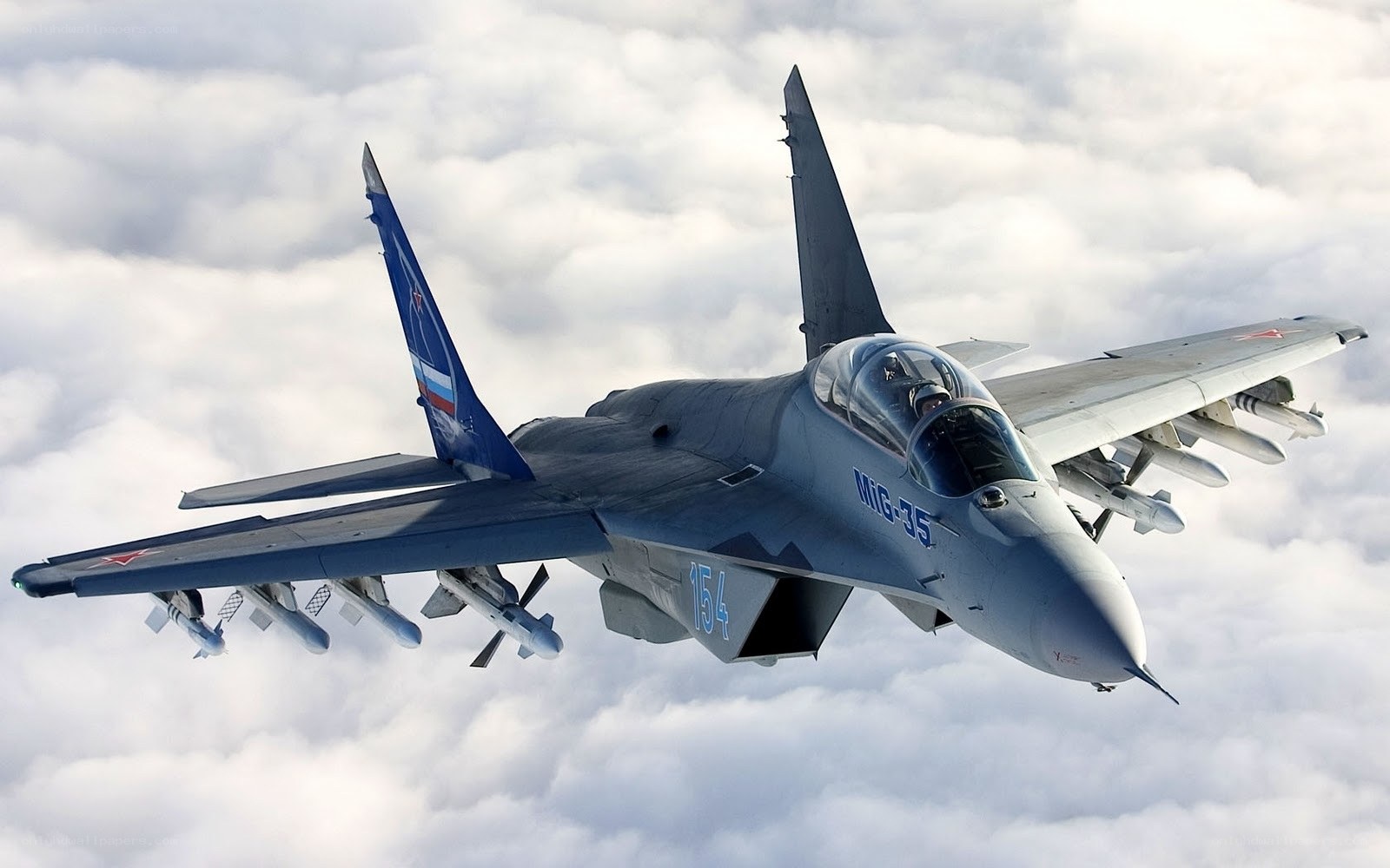 MiG-35 fighter jet in flight