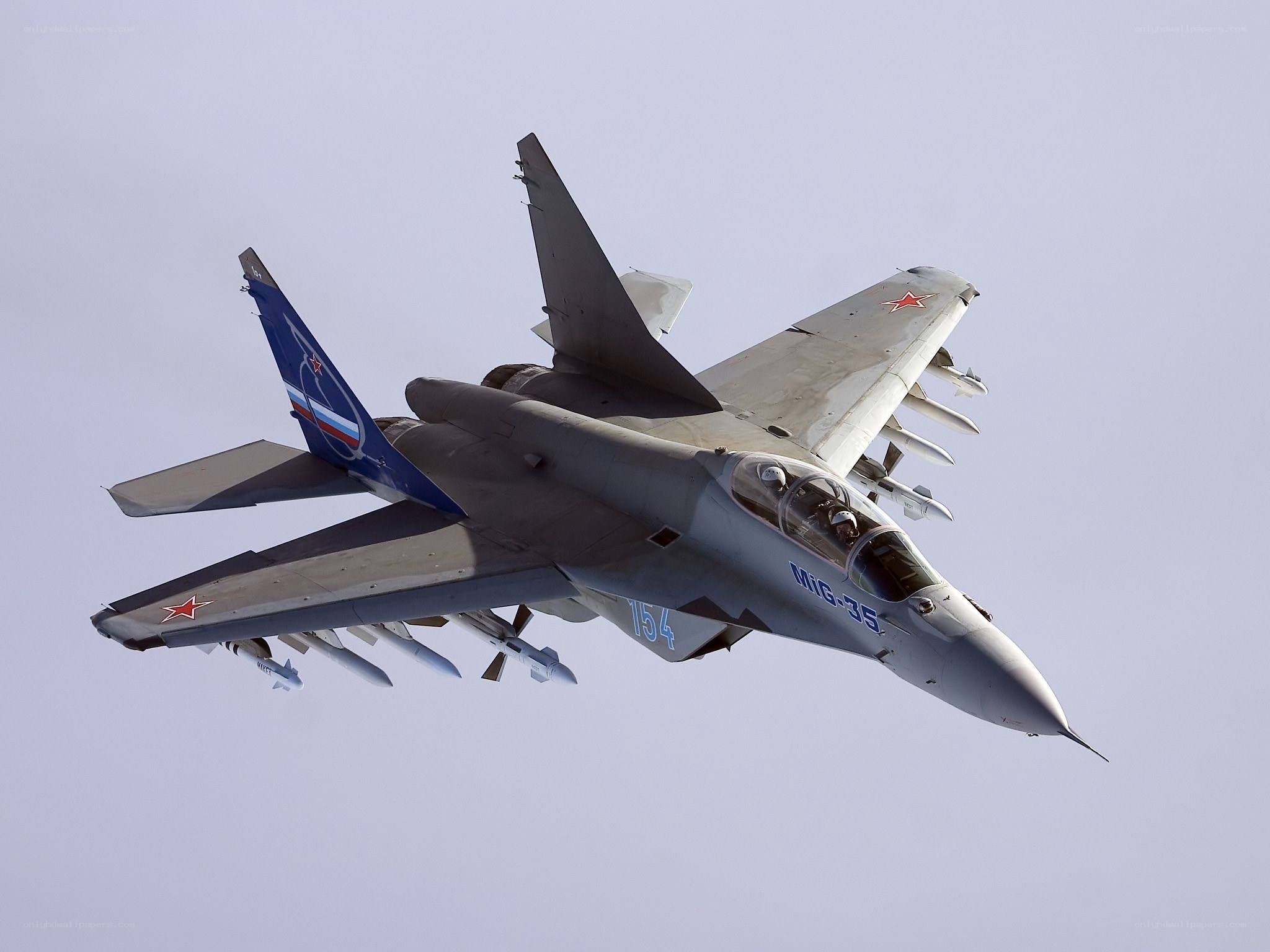 MiG-35 fighter jet in flight
