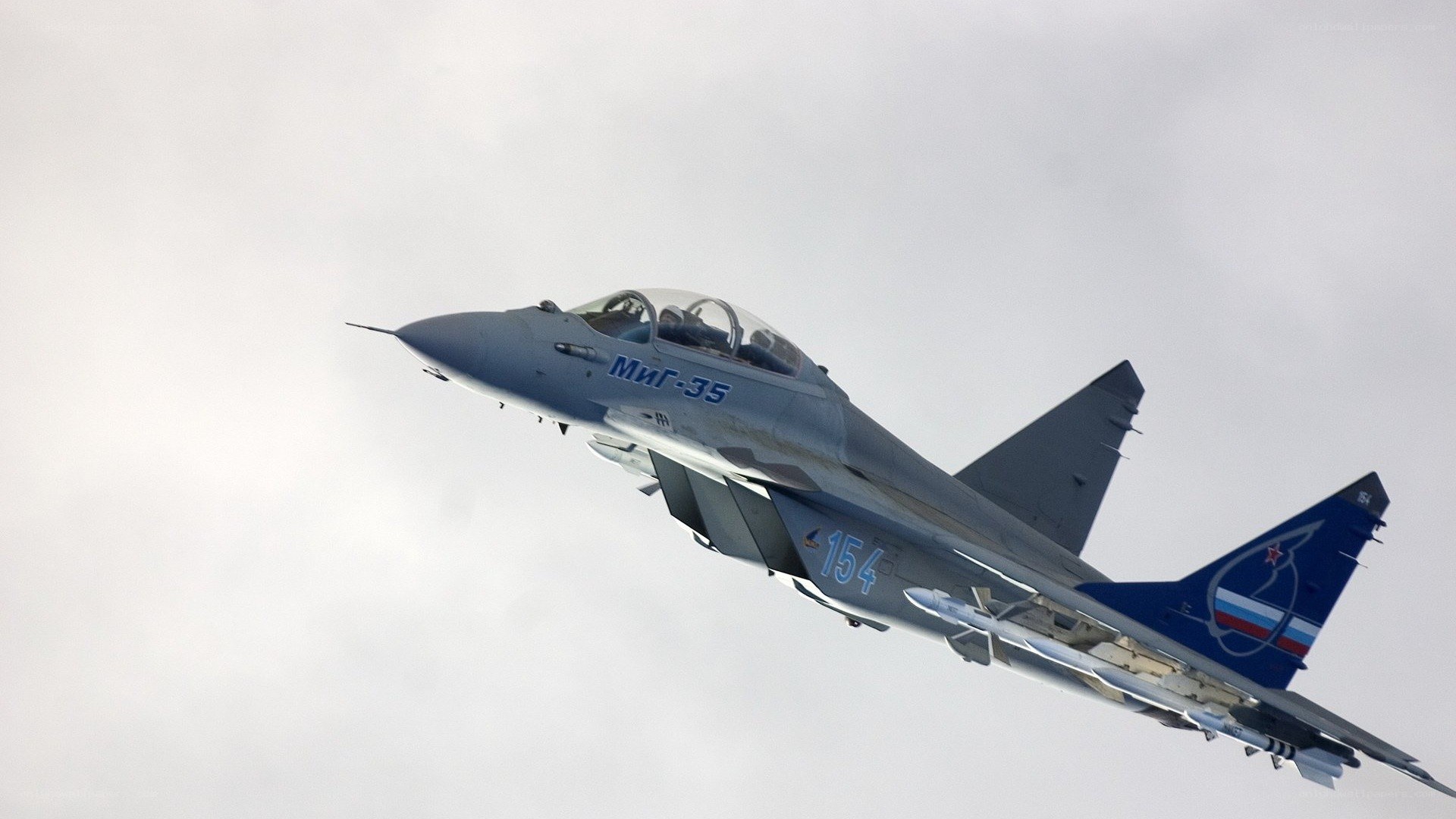 MiG-35 fighter jet in flight