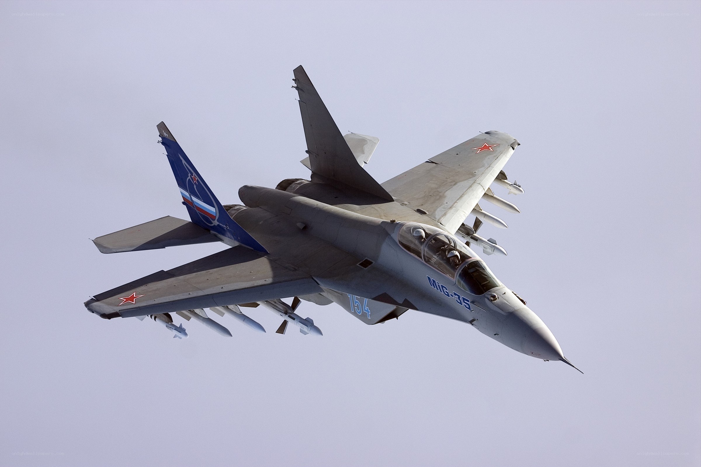 MiG-35 fighter jet in flight