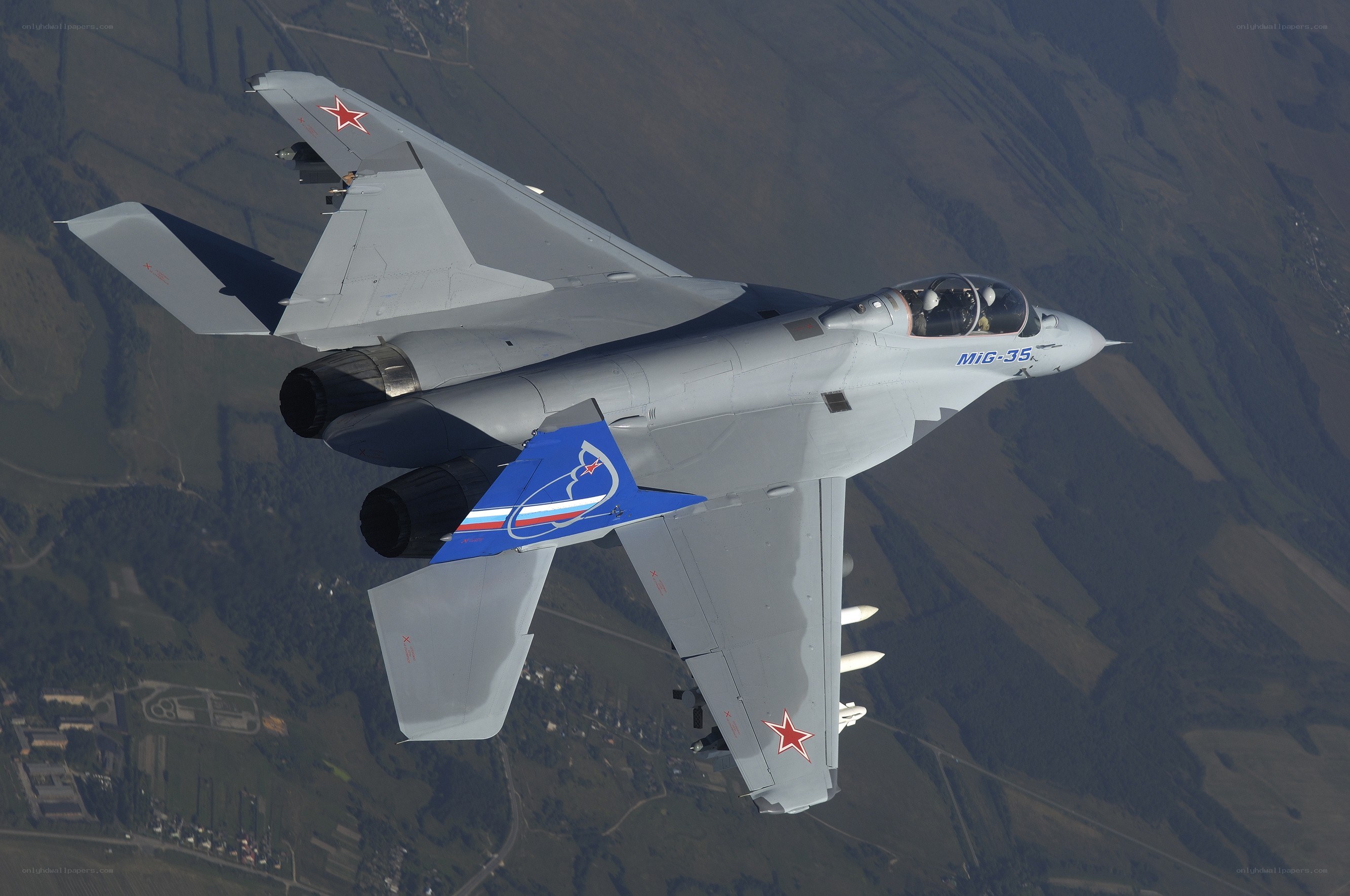 MiG-35 fighter jet in flight