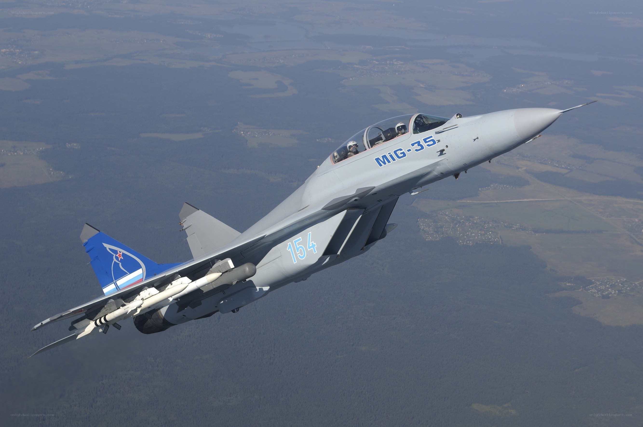 MiG-35 fighter jet in flight