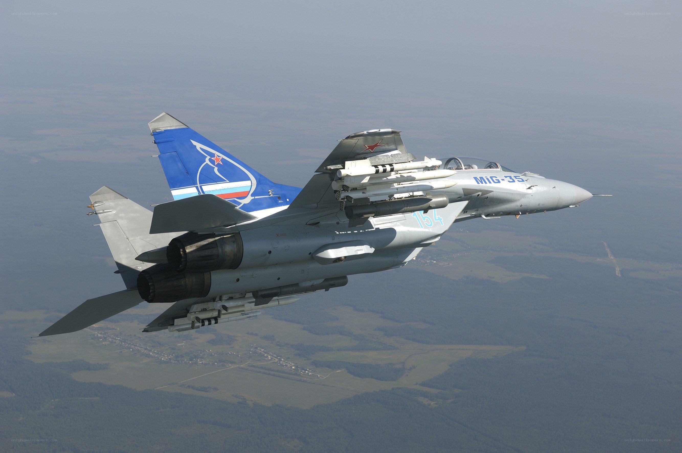 MiG-35 fighter jet in flight