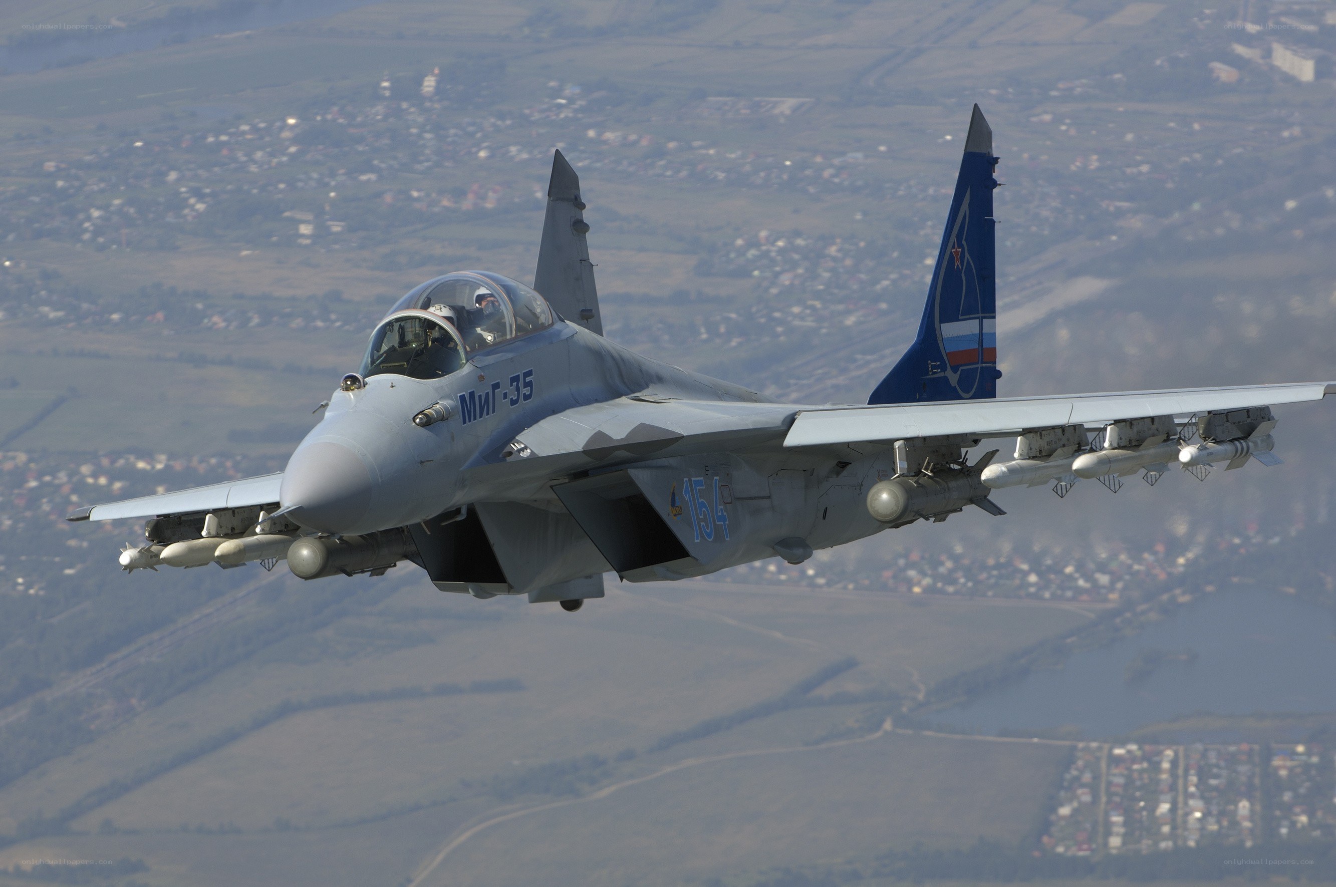 MiG-35 fighter jet in flight