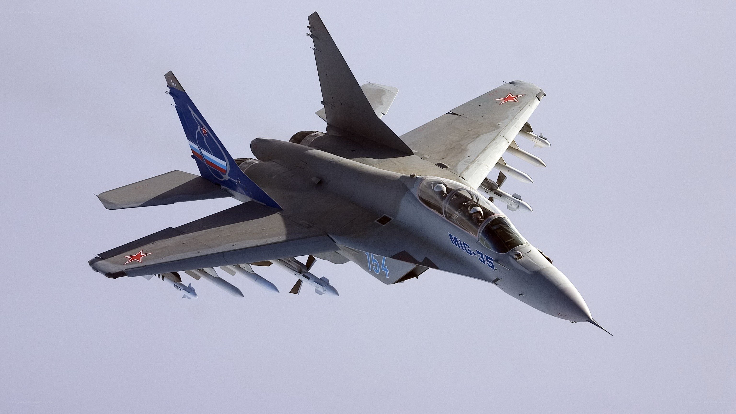 MiG-35 fighter jet in flight
