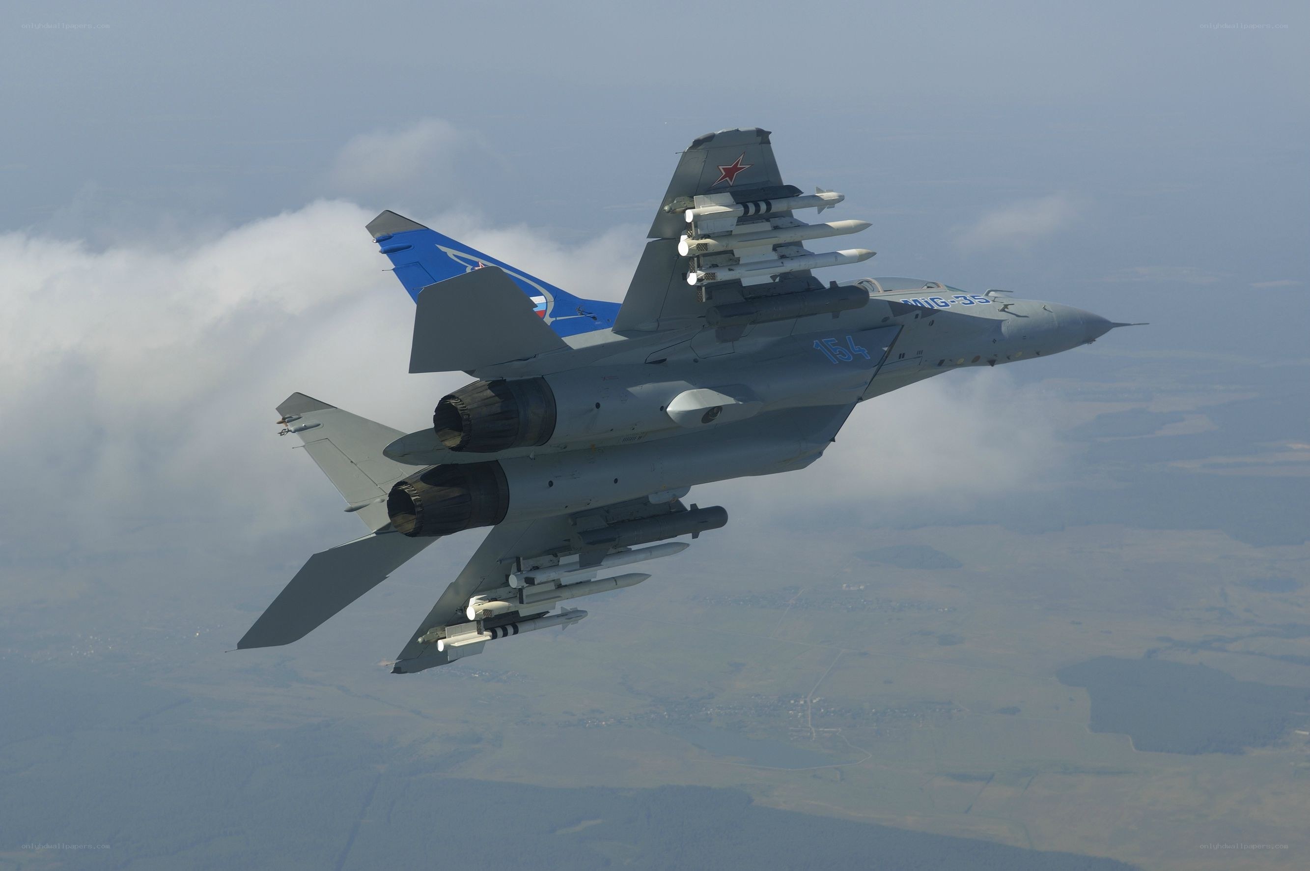 MiG-35 fighter jet in flight