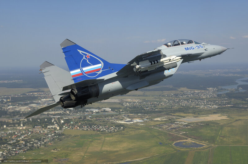 MiG-35 fighter jet in flight