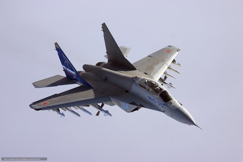 MiG-35 fighter jet in flight