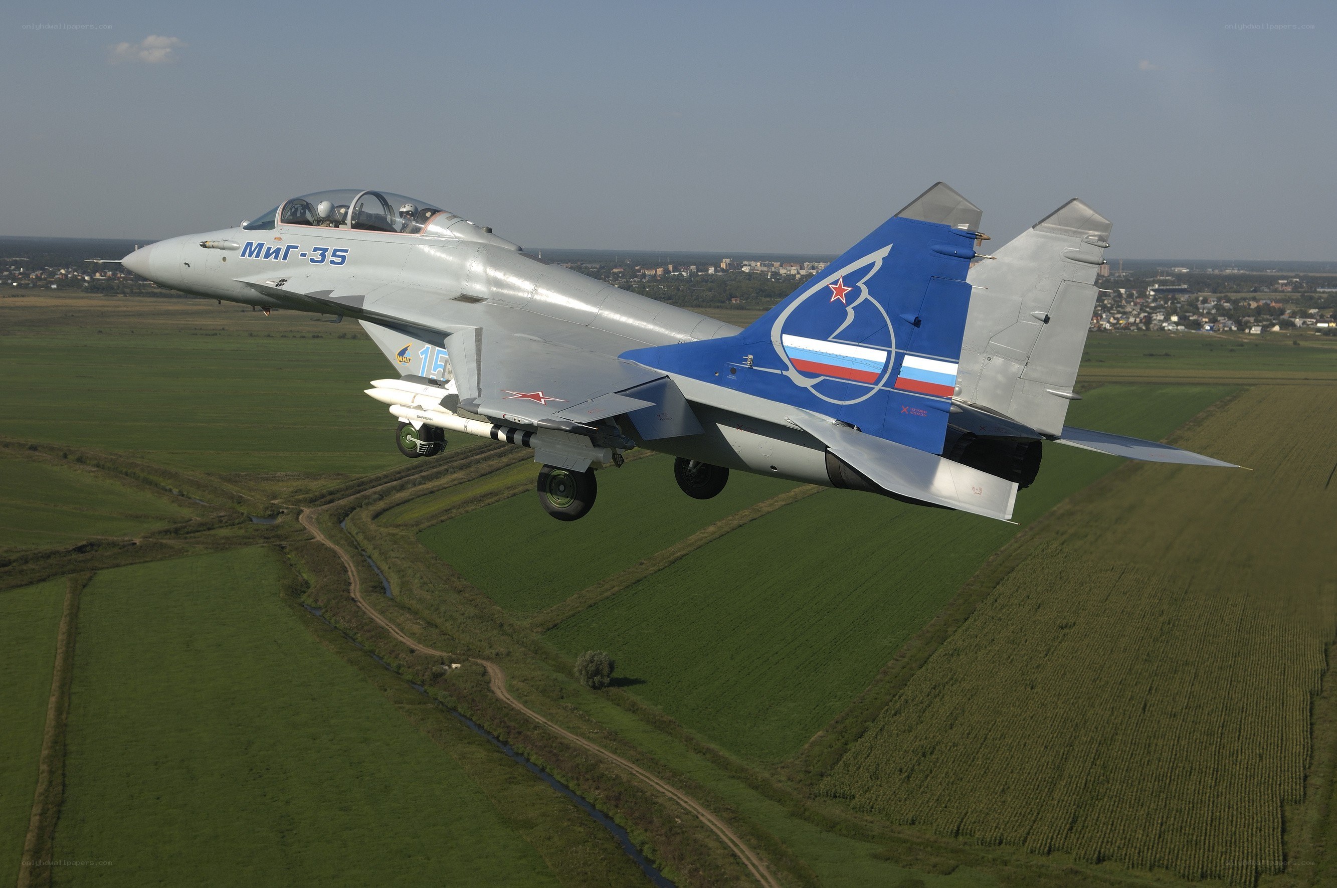 MiG-35 jet in flight