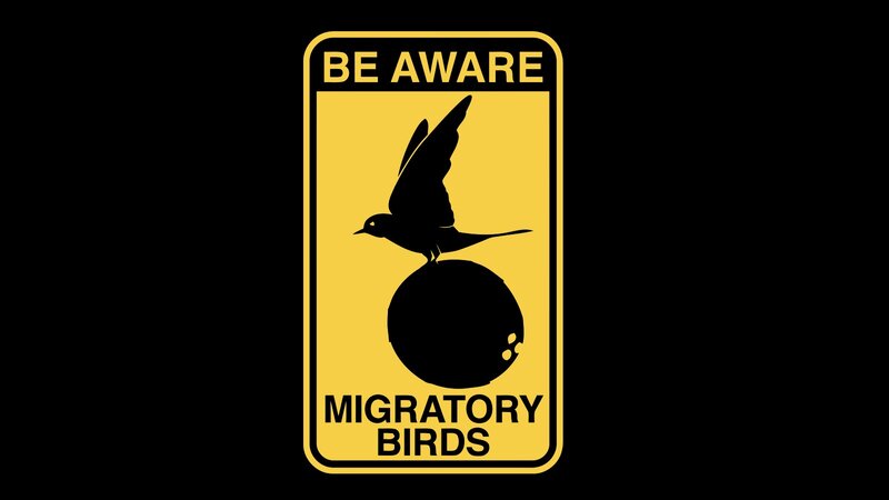 Migratory Bird Sign — Yellow