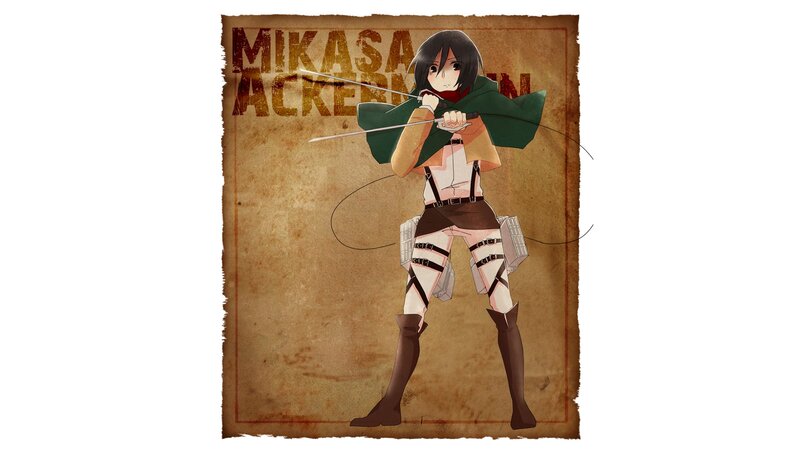 Mikasa Ackerman character art