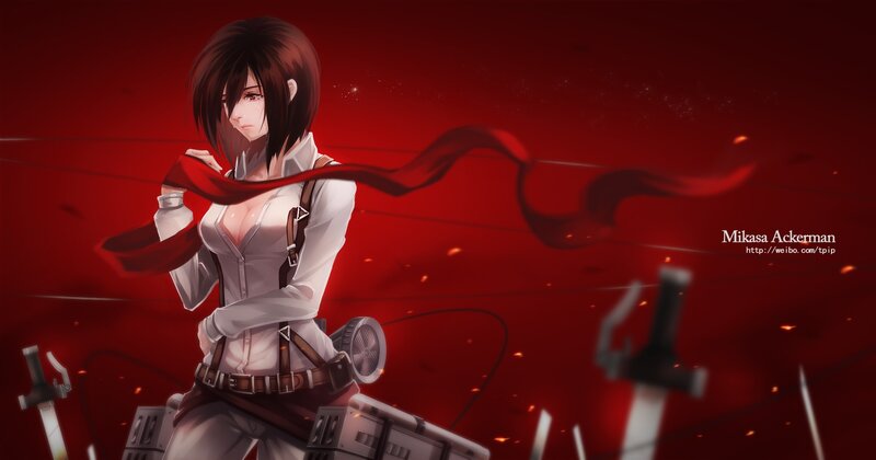 Mikasa Ackerman in action