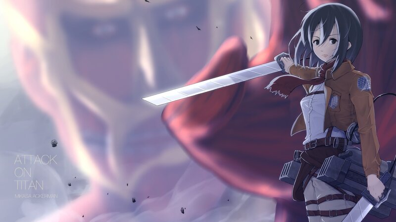 Mikasa Ackerman in action