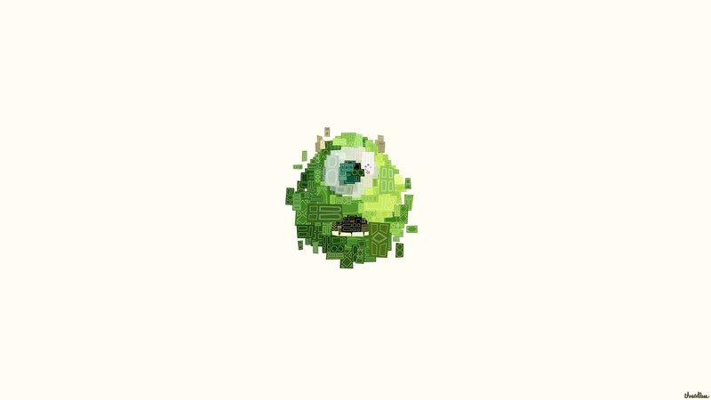 Mike Wazowski Character — Green
