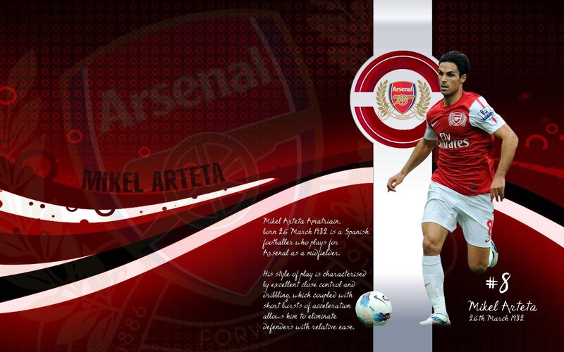 Mikel Arteta Arsenal player
