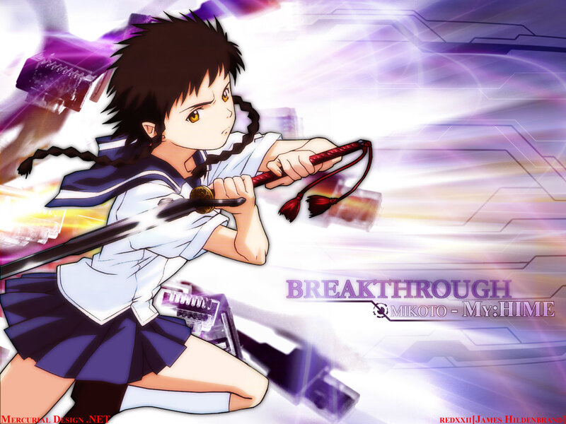 Mikoto in action pose