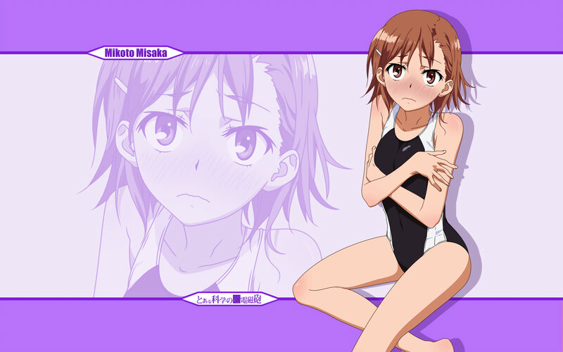Mikoto Misaka in swimsuit