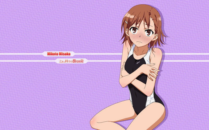 Mikoto Misaka in swimsuit