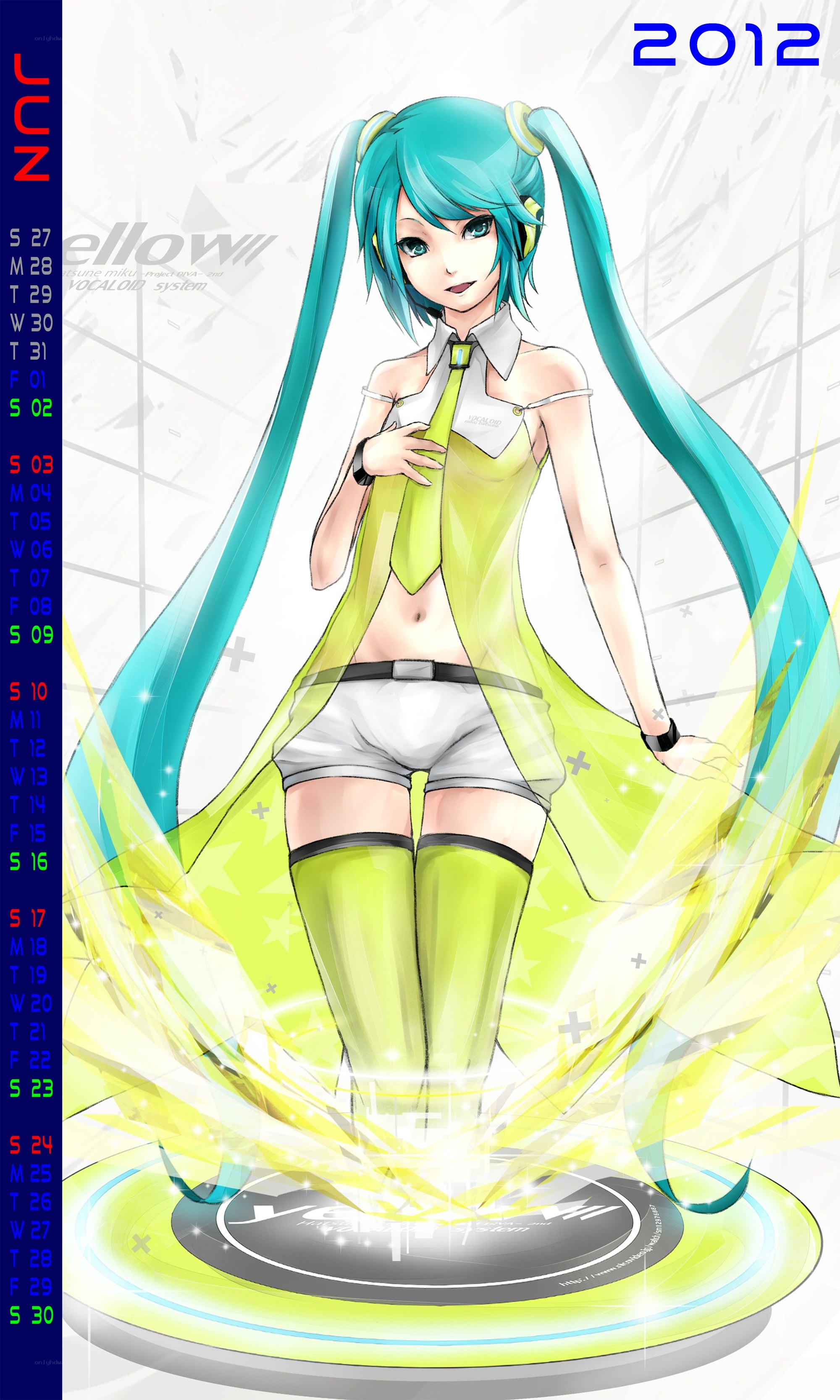 Miku 2012 calendar art