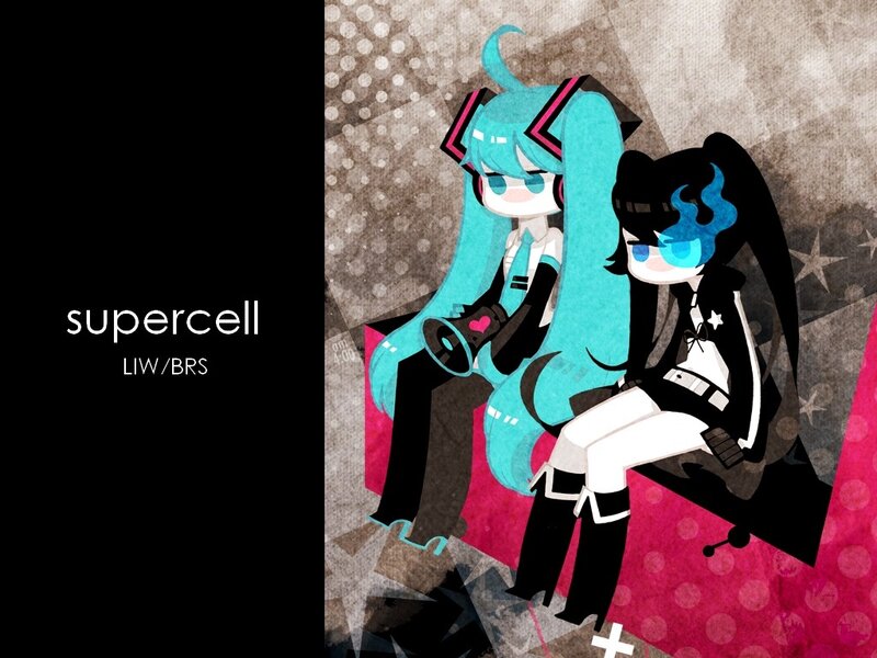 Miku and a friend sitting
