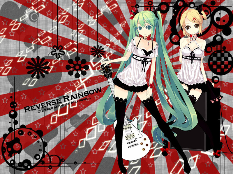 Miku and a friend with guitar