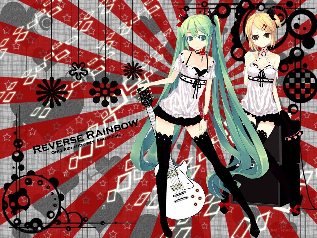 Miku and a friend with guitar