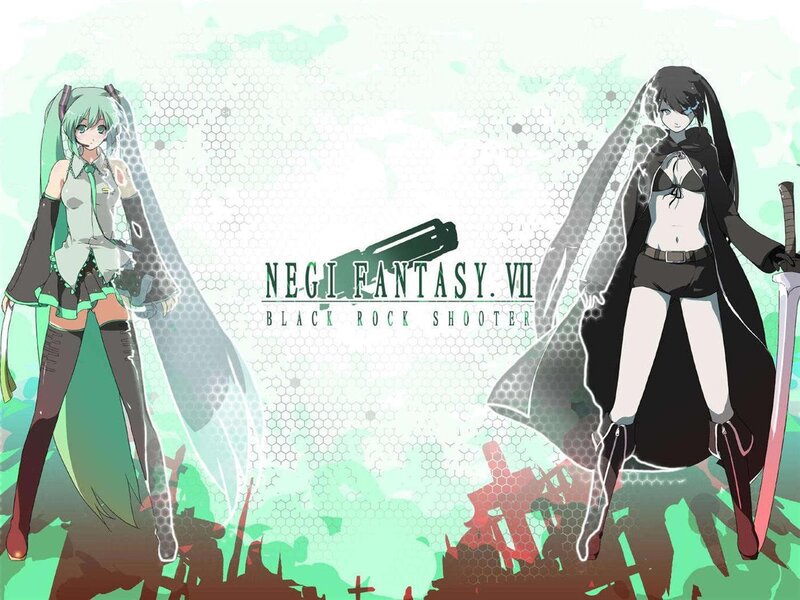 Miku and Black Rock Shooter