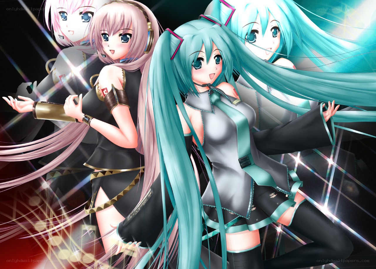 Miku and friends dancing