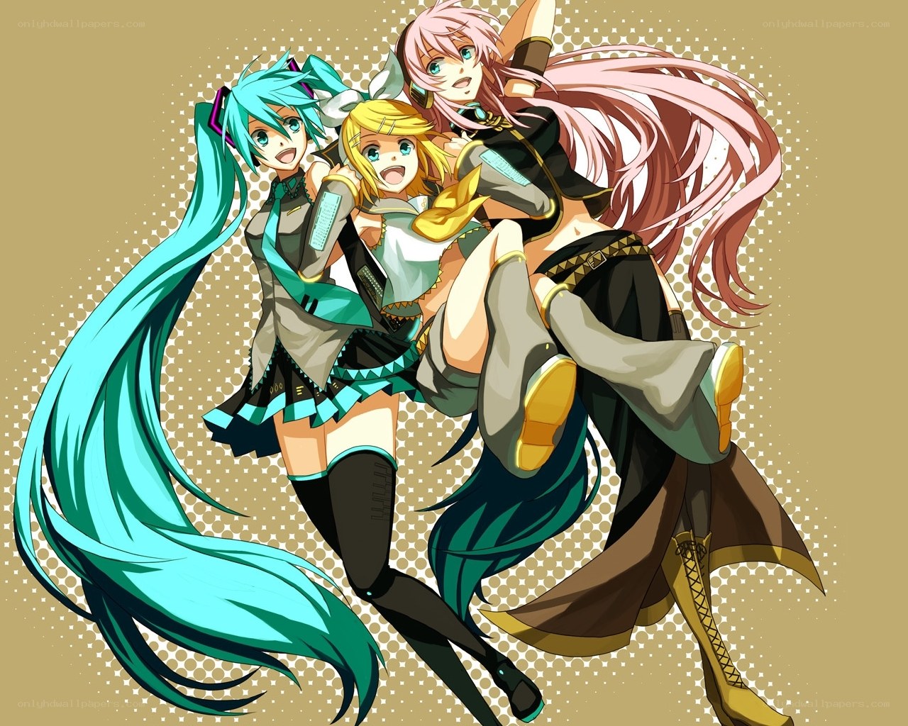 Miku and friends in action
