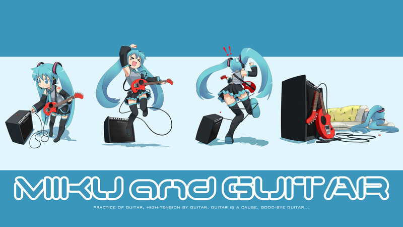 Miku and Guitar
