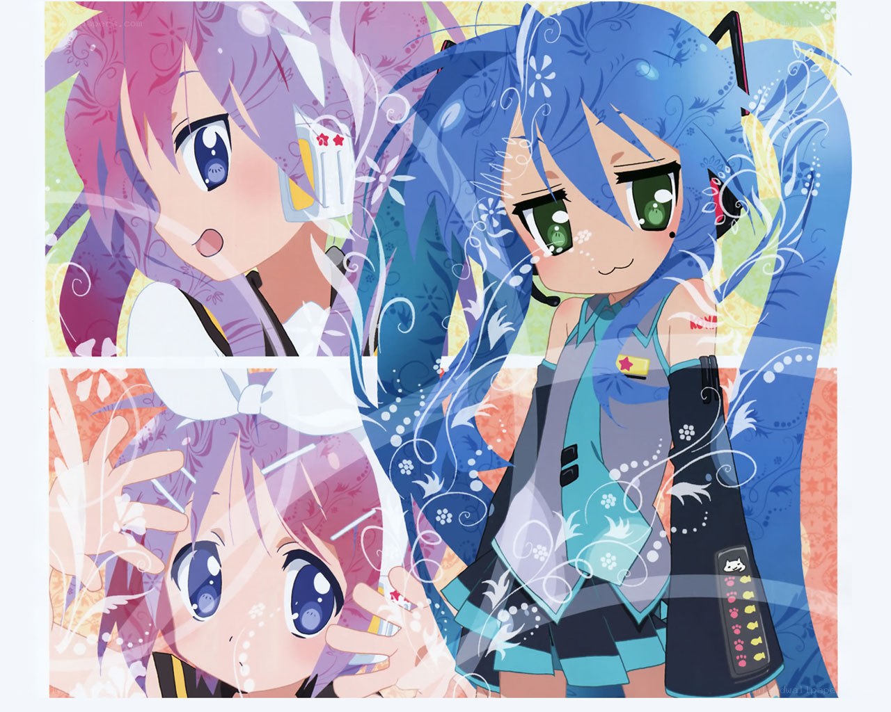 Miku and Kagamine characters