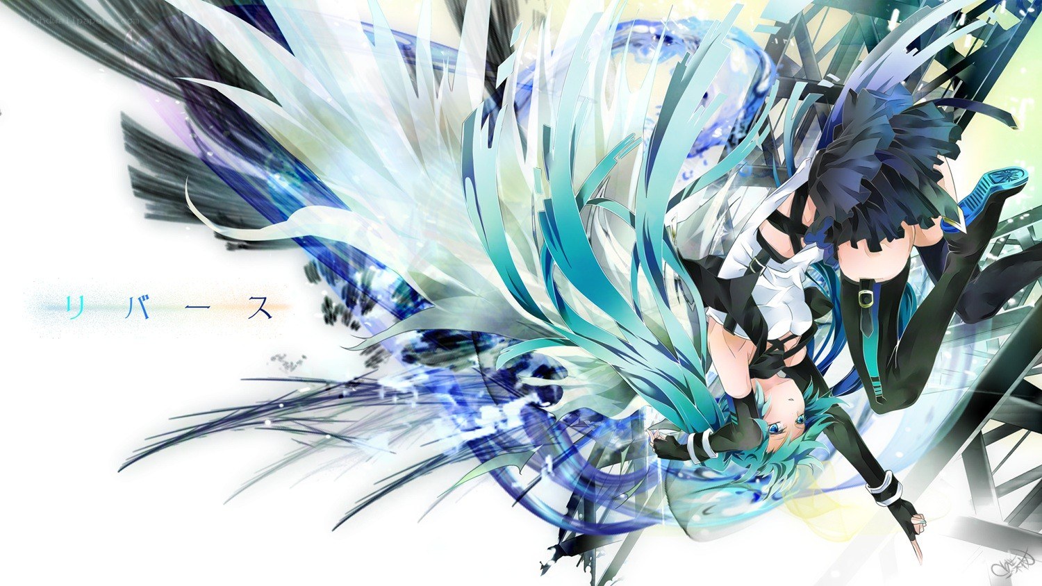 Miku and Kaito in dynamic pose