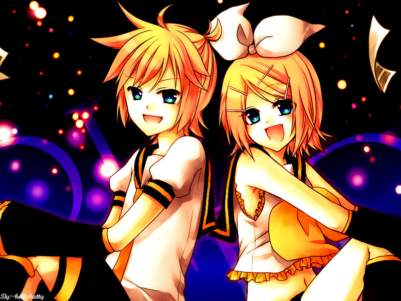 Miku and Rin duo art