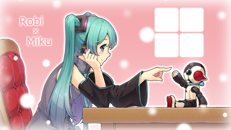 Miku and Robot Toy