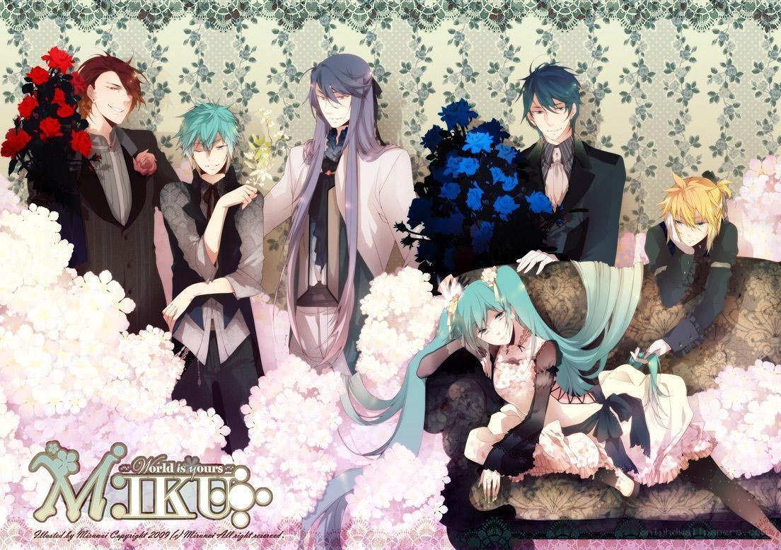 Miku and the gentlemen